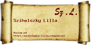 Szihelszky Lilla névjegykártya